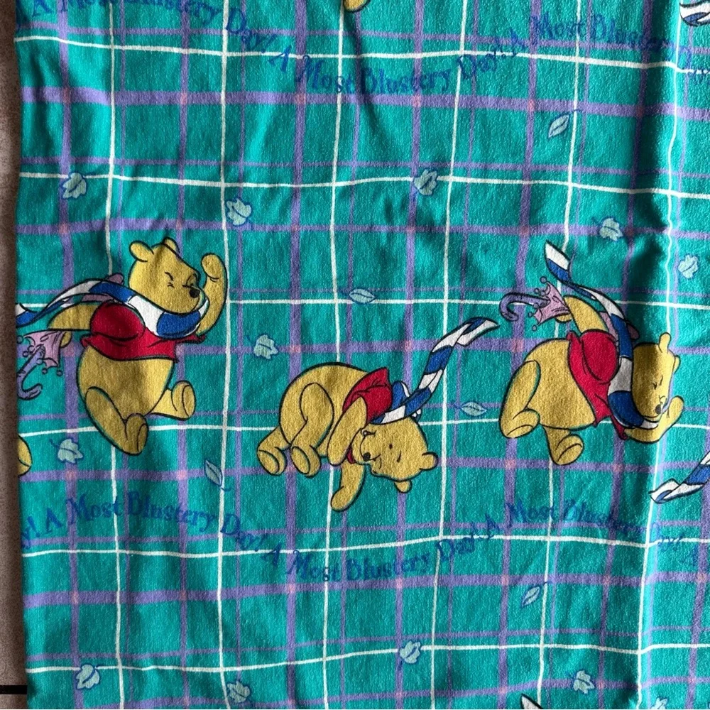 Vintage Winnie the Pooh Twin Bed Sheet